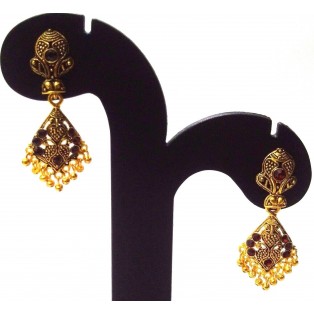 Golden Oxidized Earrings Jhumka Jhumki Bolly Imitation Jewelry Drop Dangle EA116